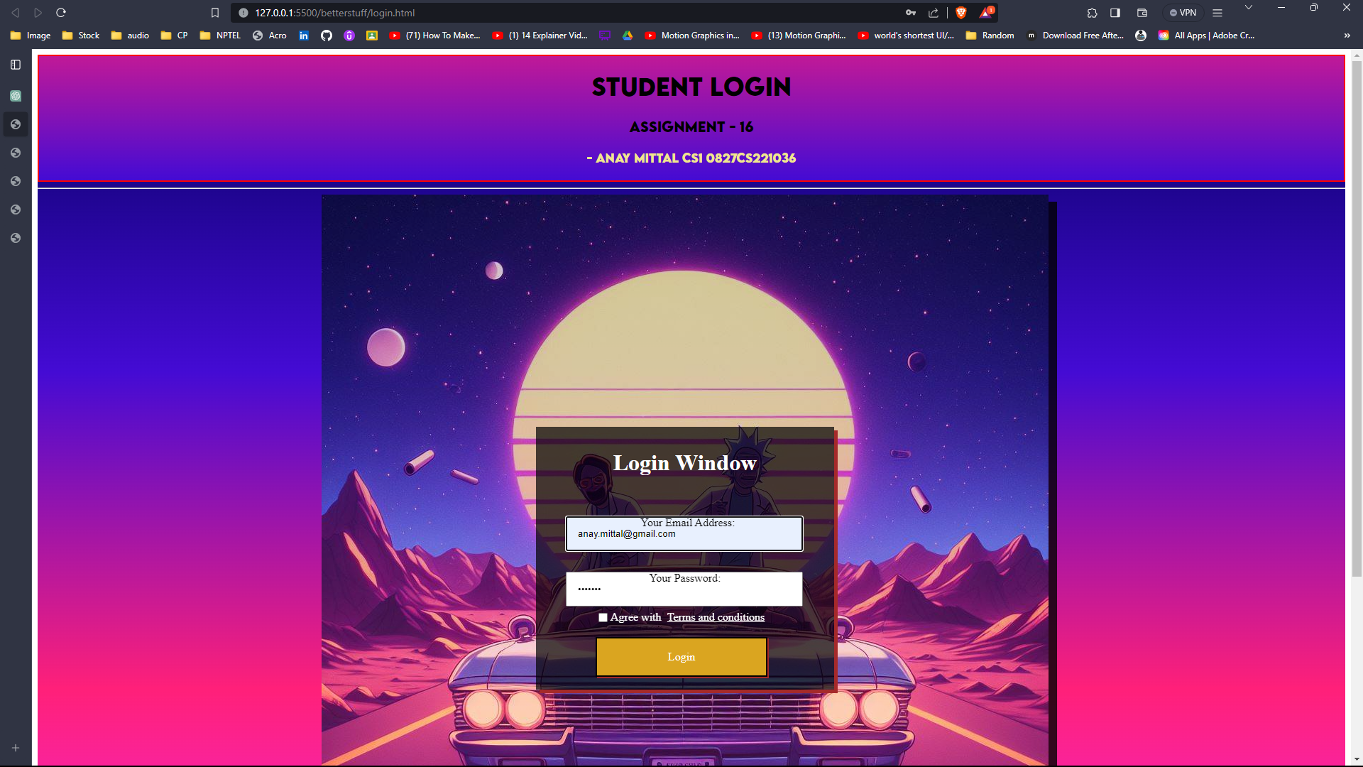 Login Page